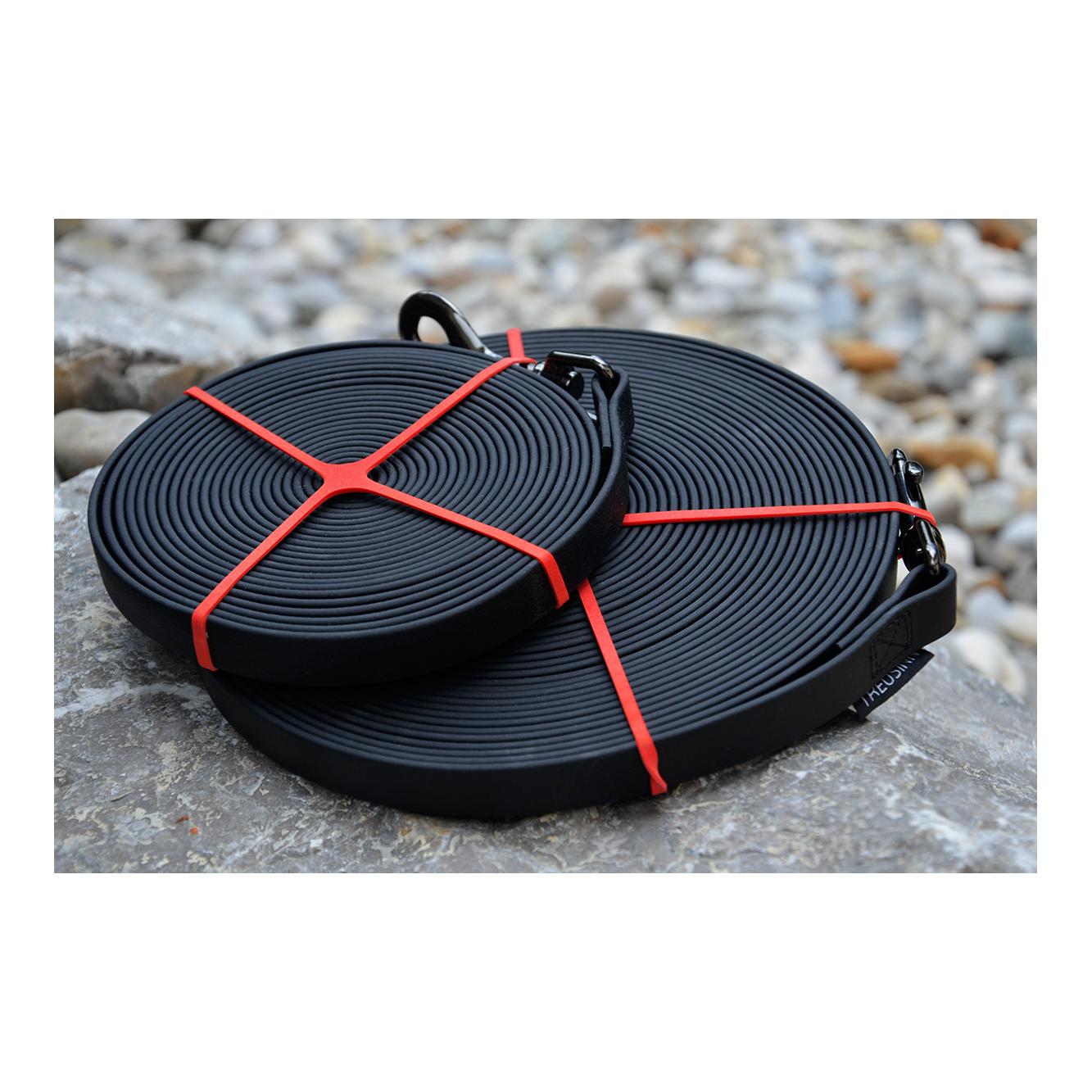 Laisse à pister Biothane STAY - noir