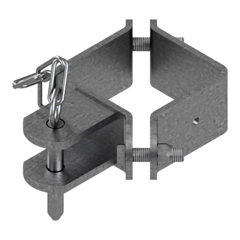 Collier de serrage, simple pour poteaux carrés