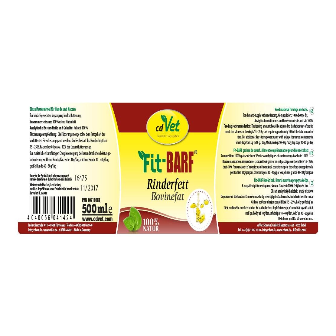 Fit-BARF Rinderfett 