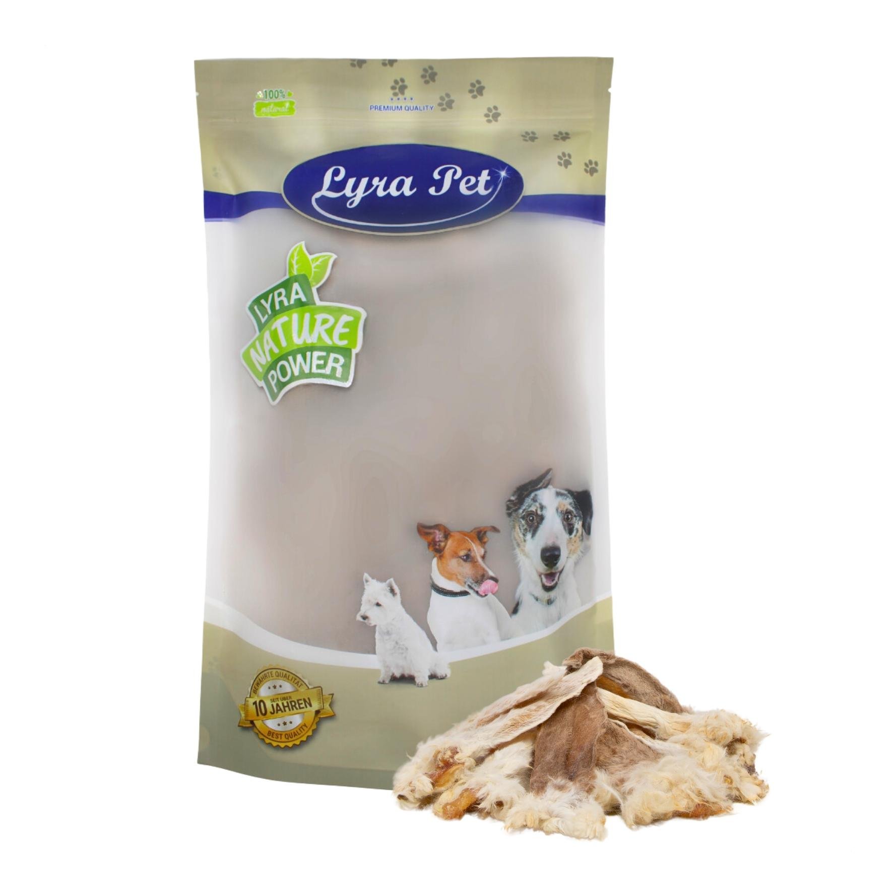 Kaninchenohren mit Fell