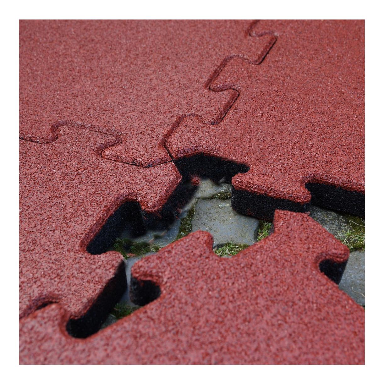 Image of Mainer Stallmatte Puzzle | Stärke: 4.5 cm | 50 x 50 cm - Rot - bei Hauptner.ch