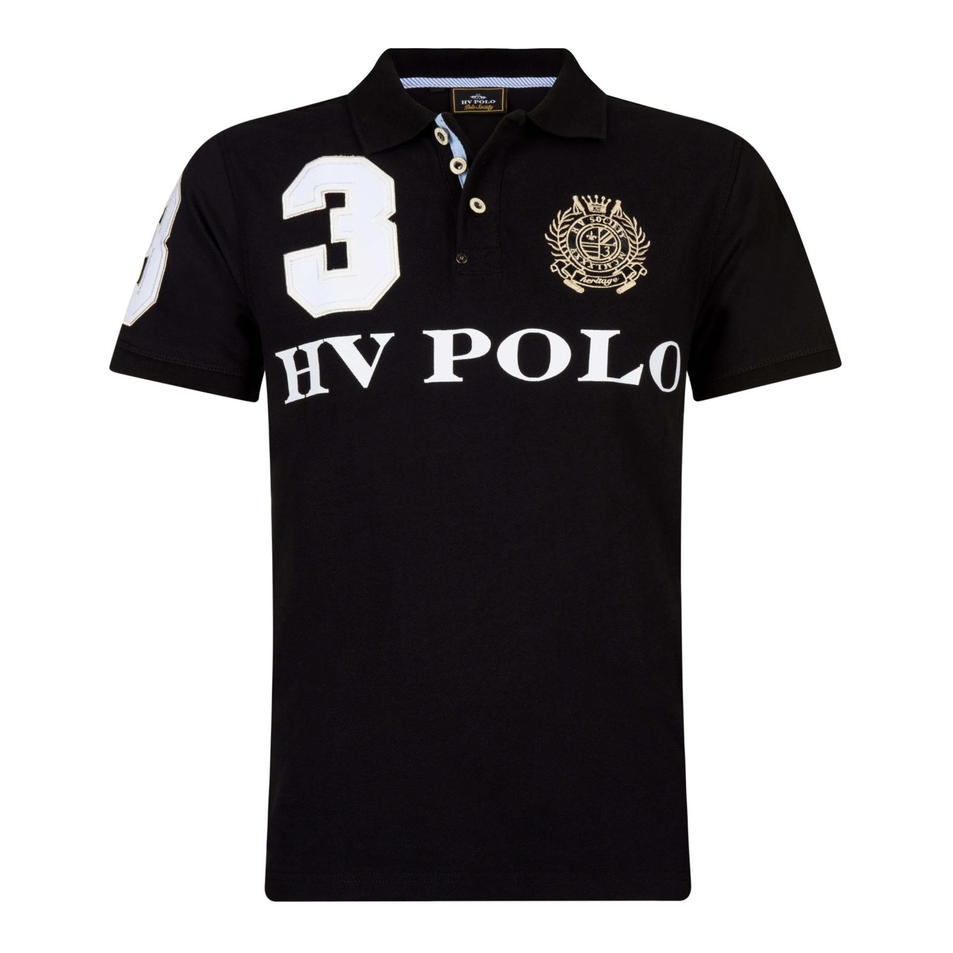 Image of HV Polo Poloshirt Favouritas Herren EQ SS - Black - bei Hauptner.ch