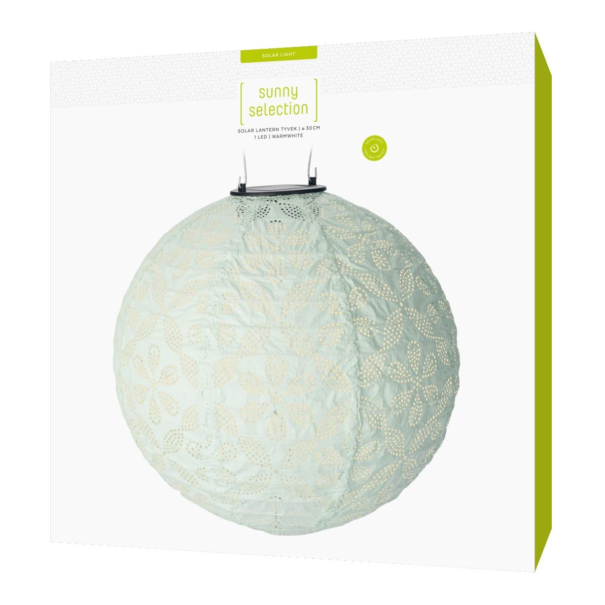 Solar Lampion Lightblue, rund
