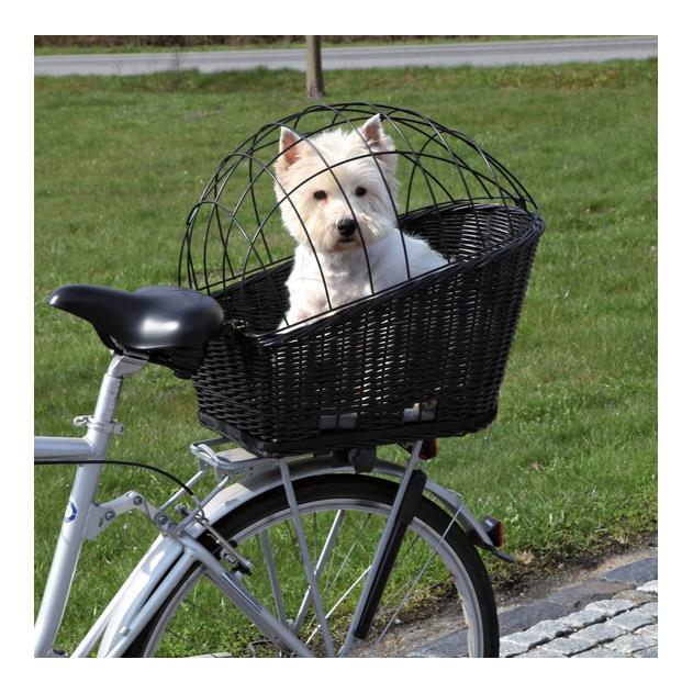 Image of Trixie Fahrradkorb für Hunde mit Gitter 35 × 49 × 55 cm - schwarz bei Hauptner.ch
