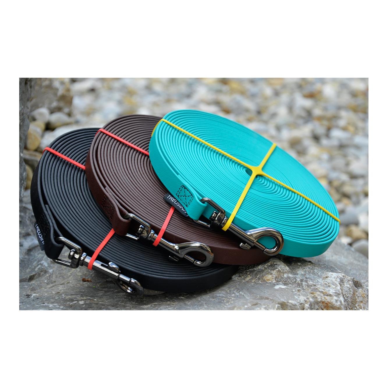 Laisse à pister Biothane STAY - noir