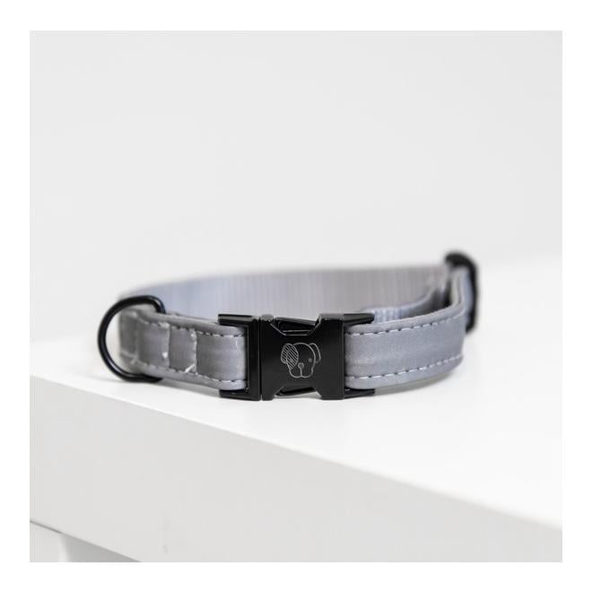 Hundehalsband Reflective - silber