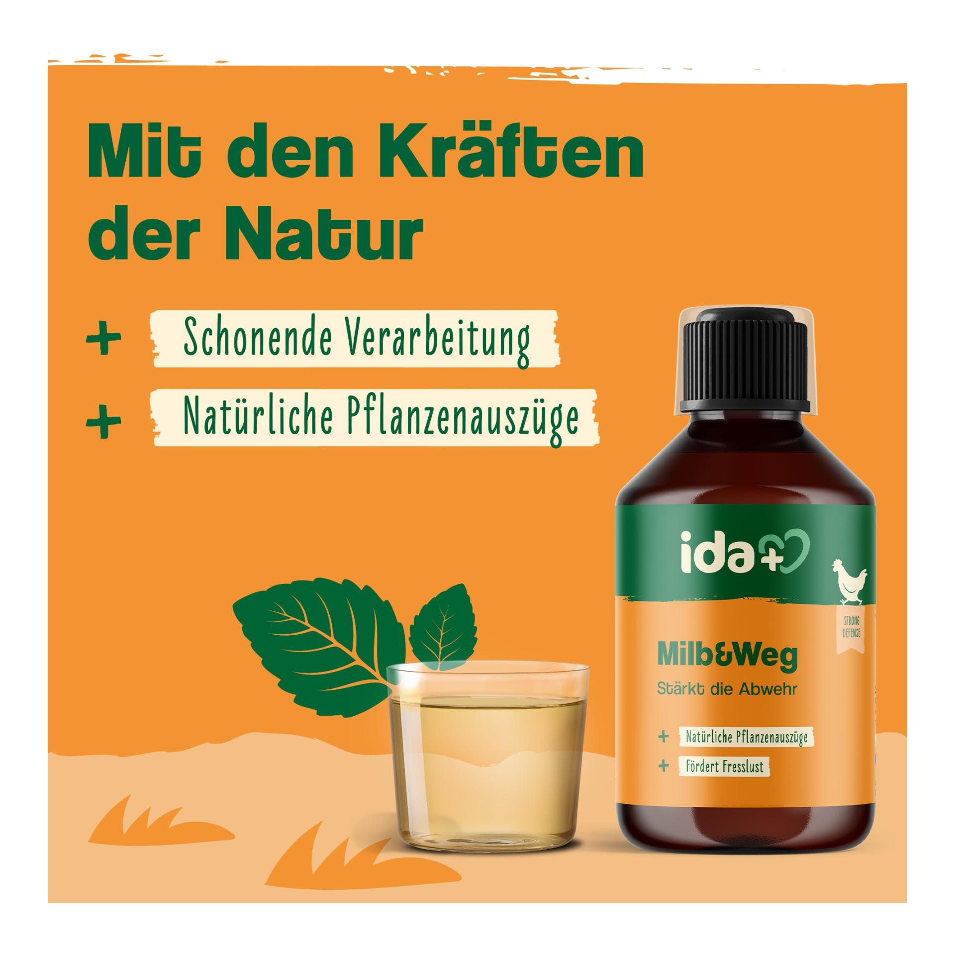 IdaPlus Milb & Weg – Ergänzungsfuttermittel mit natürlichen Pflanzenextrakten