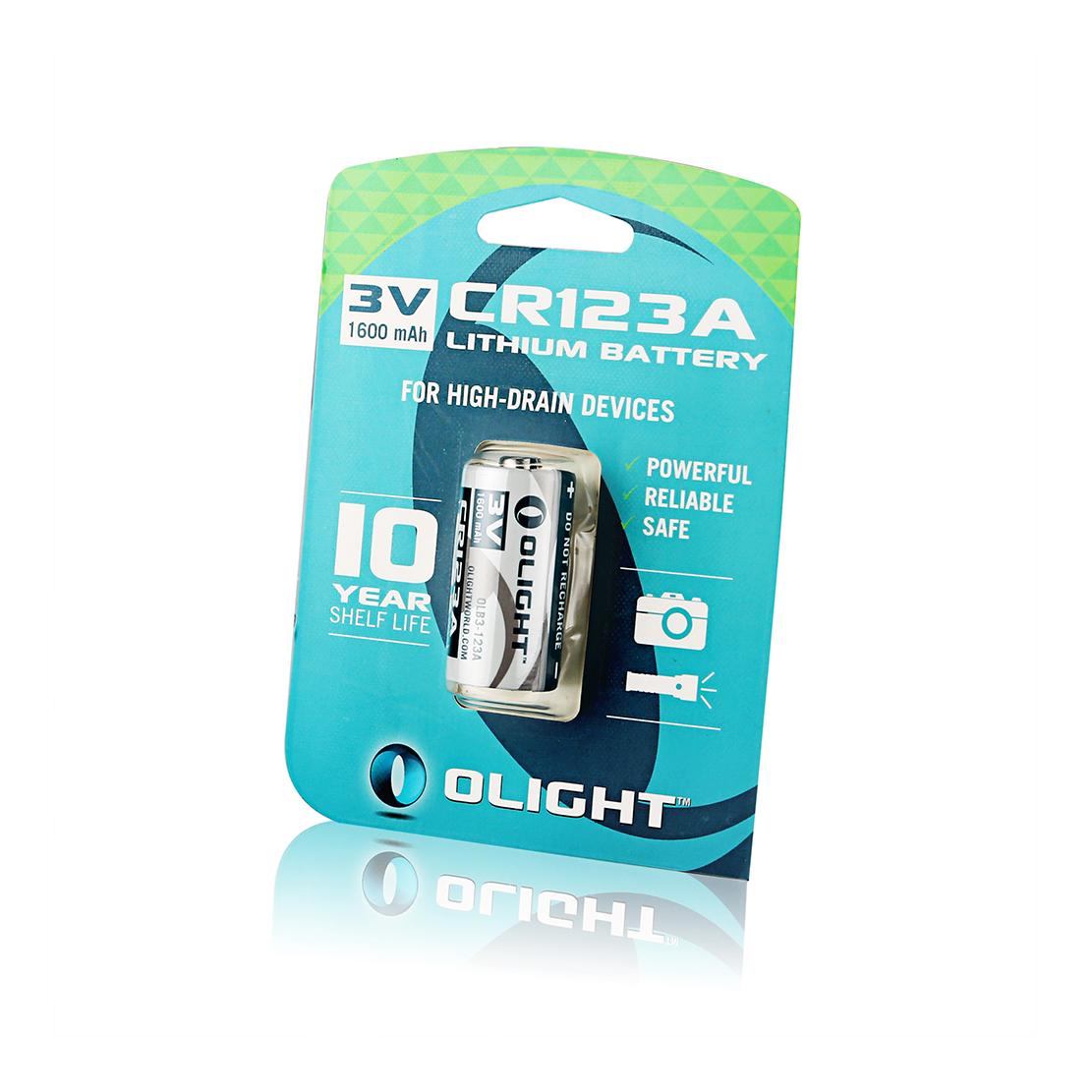CR123A 1600mAh Batterie - Grau