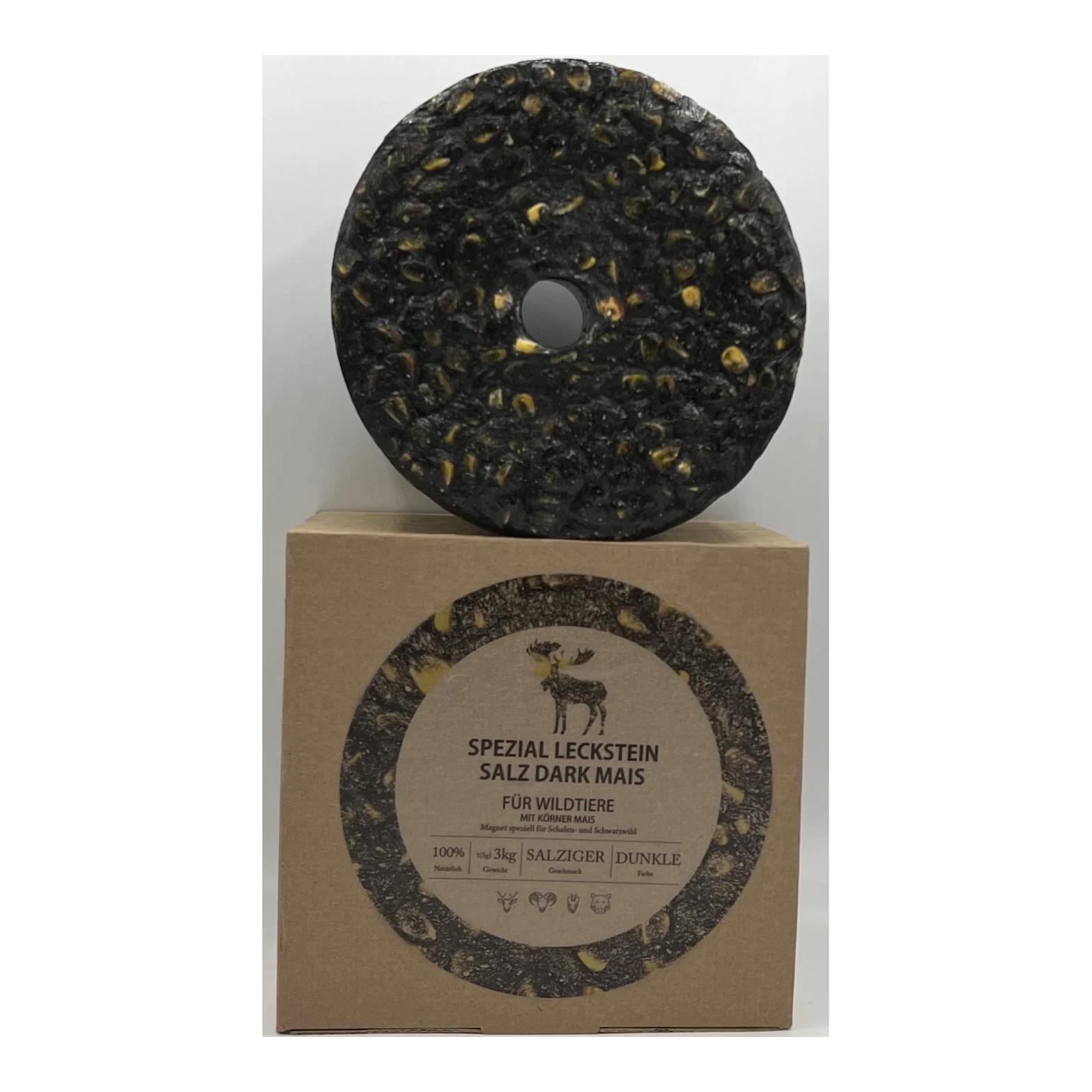 Spezial Leckstein Salz Mais Dark