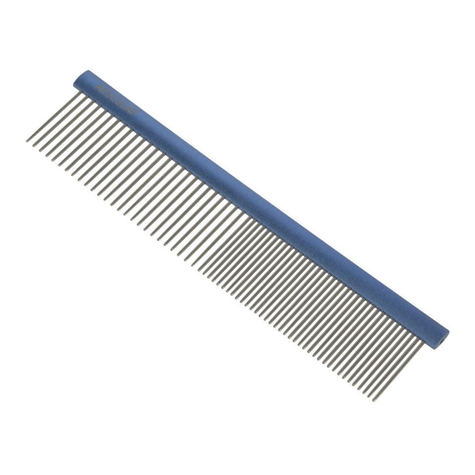 Fellkamm mit Aluminiumgriff - blau