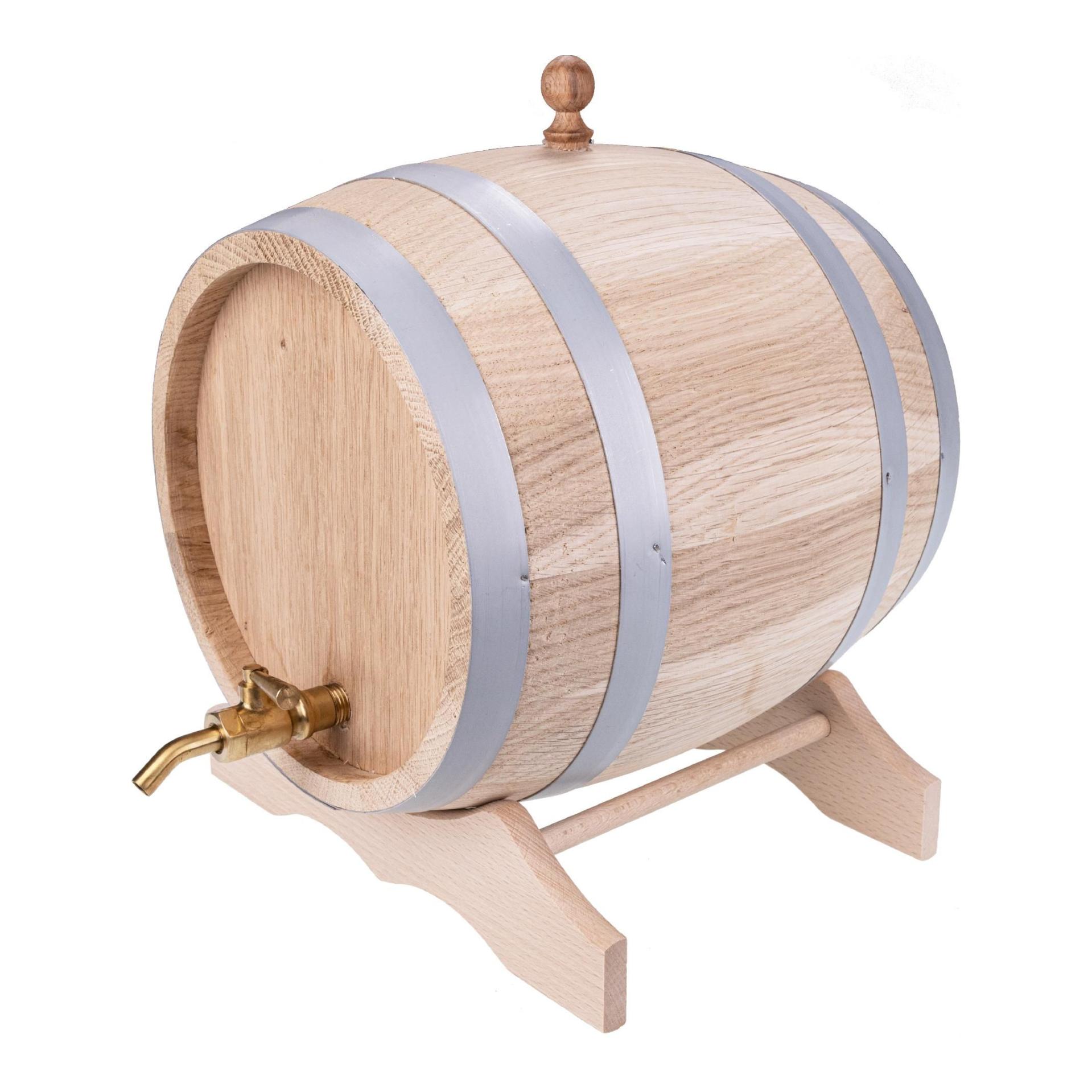 Eichenfass mit Messing-Zapfhahn