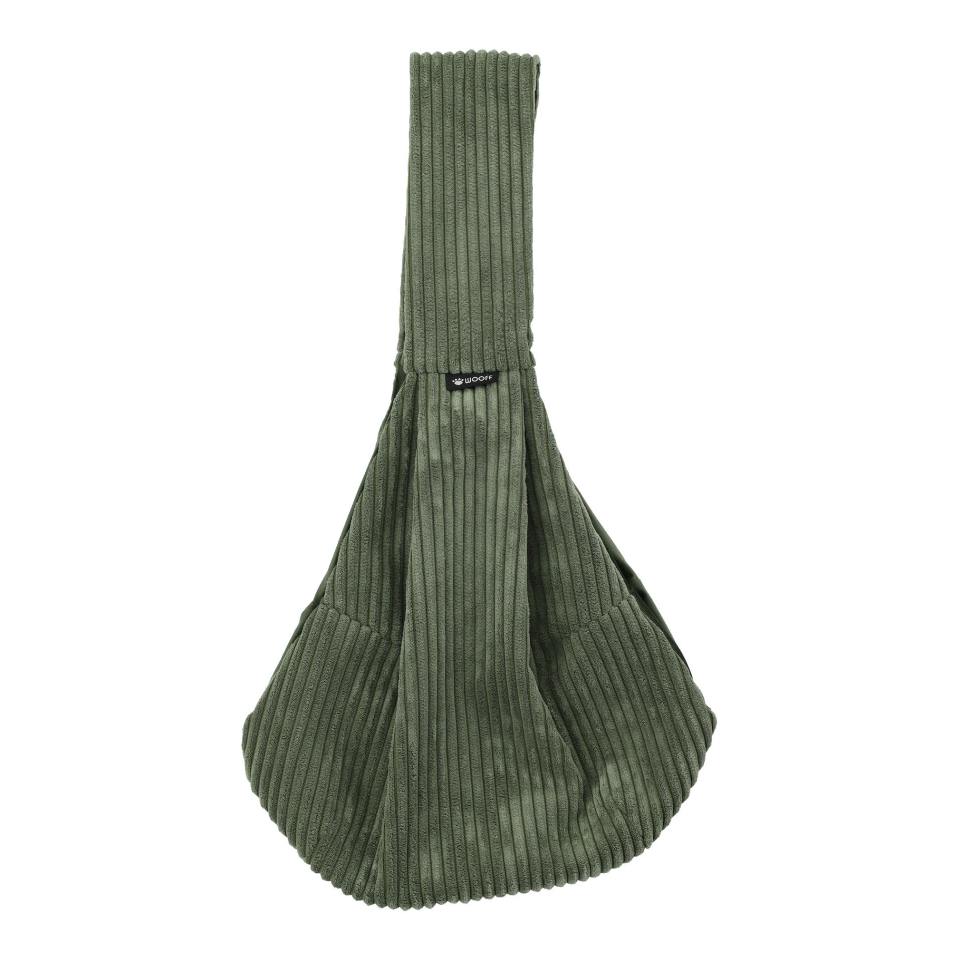 Sac ventral pour chien vert olive