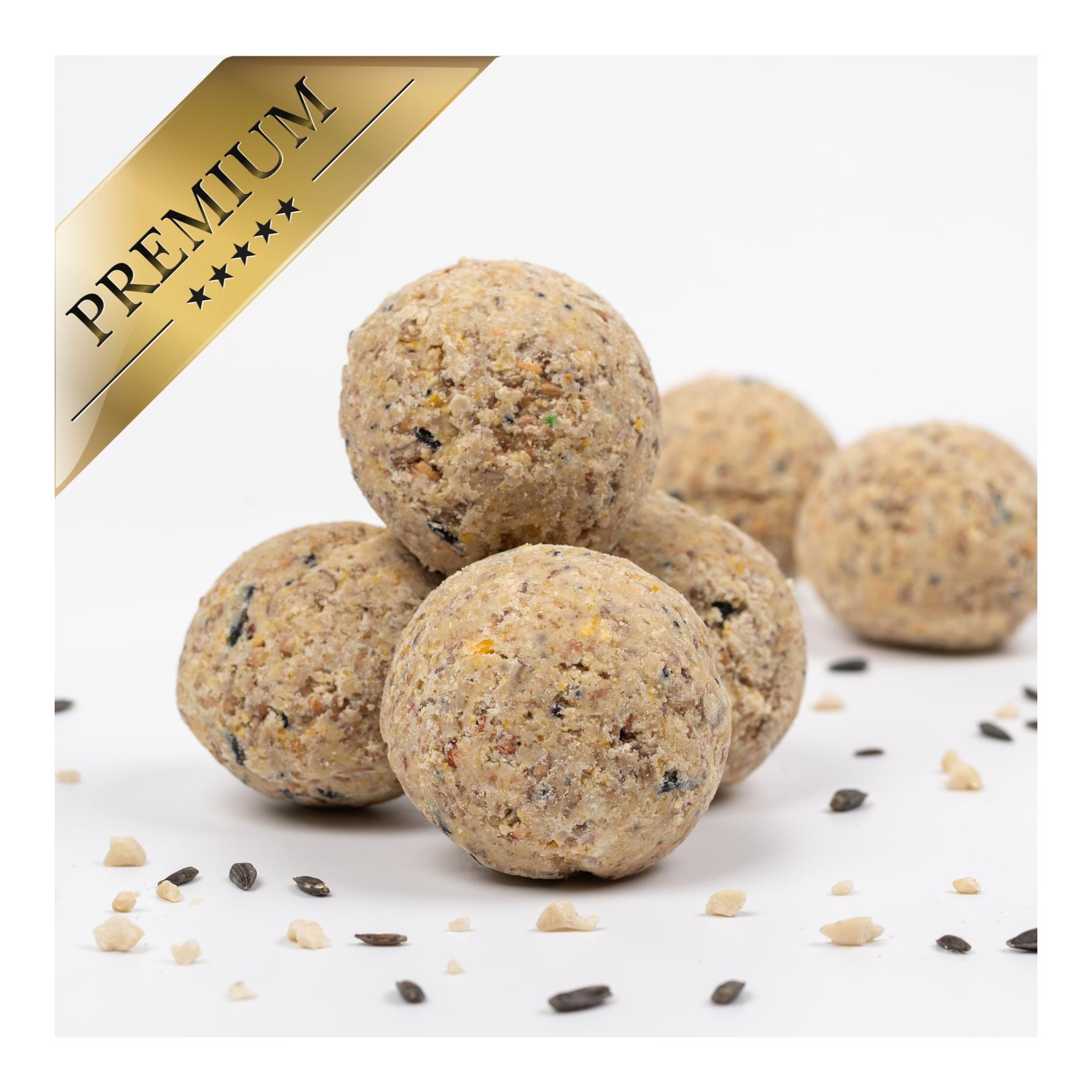 Meisenknödel aus der ALB-MÜHLE ohne Netz Vollkorn & Nuss + 2 Spender