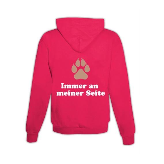 Image of Schwesternuhr Hoodie Hundepfote Unisex - Pink - bei Hauptner.ch