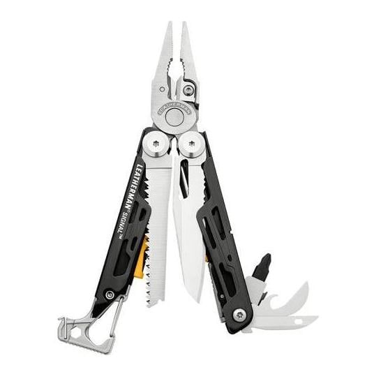 Image of Leatherman SIGNAL mit schwarzem Nylon L Holster - Silber bei Hauptner.ch
