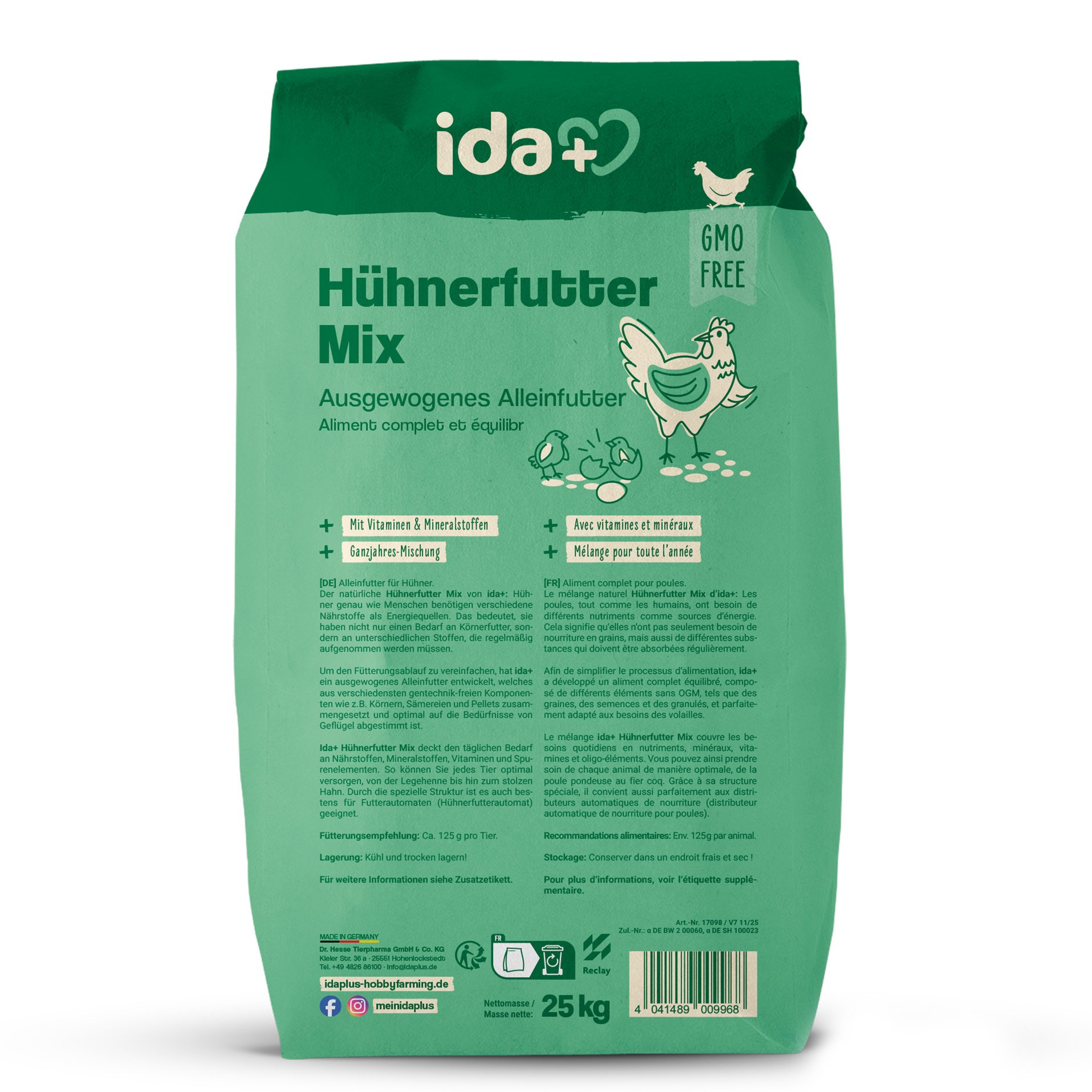 Hühnerfutter Mix - Ausgewogenes Alleinfutter - Ganzjahresmischung