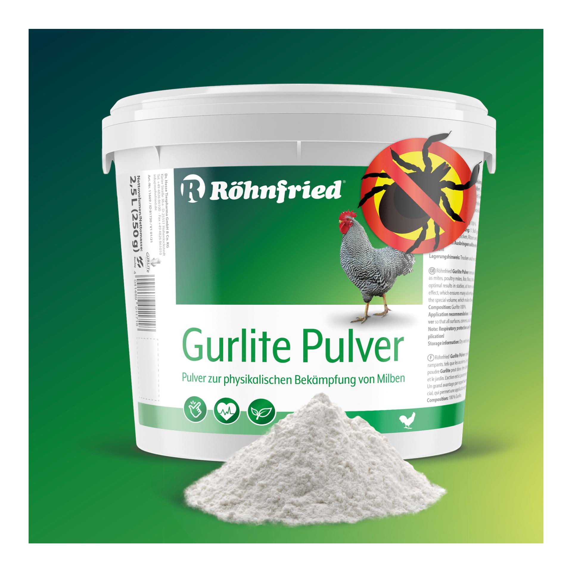 Gurlite Pulver - Bekämpfung von Milben