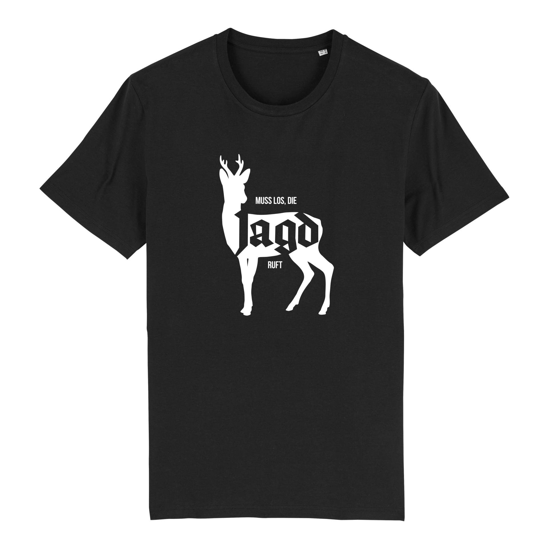 Image of Hauptner Jagd T-Shirt Die Jagd Ruft - Reh - Black - bei Hauptner.ch