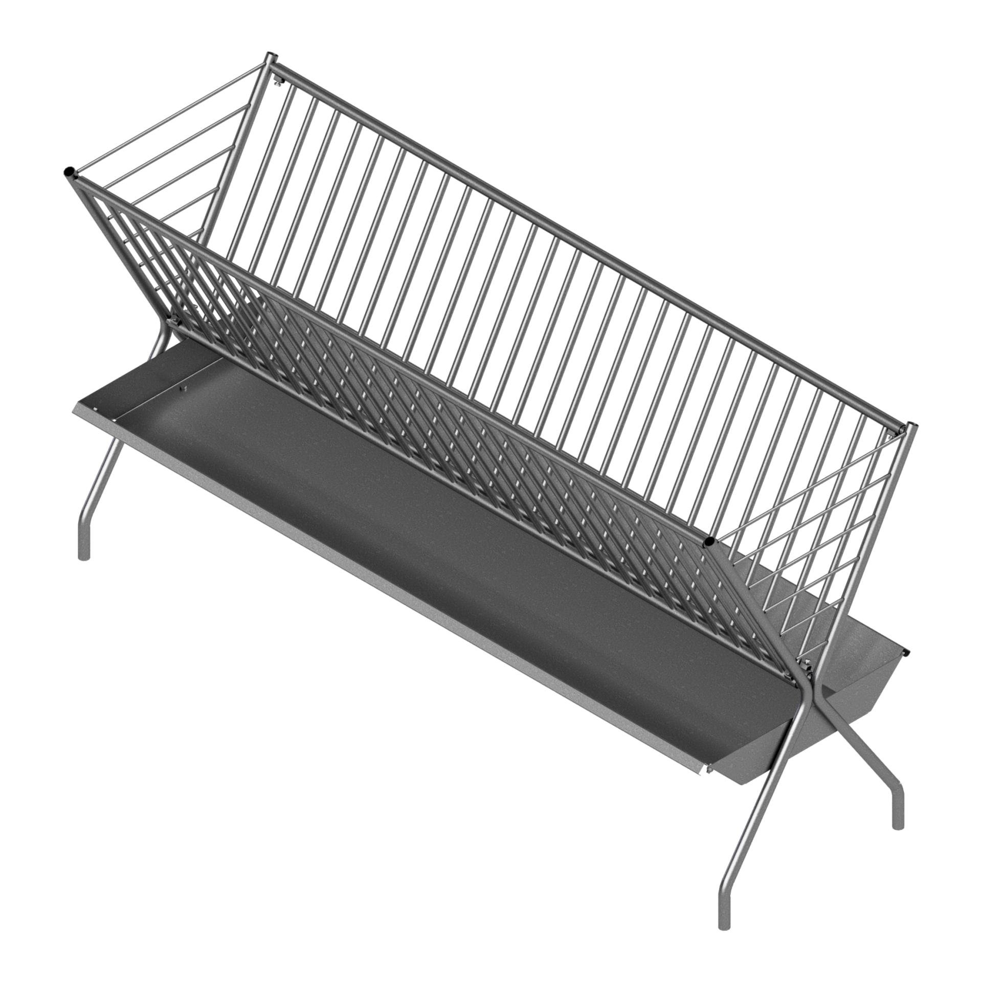 Doppel - Heuraufe ohne Dach