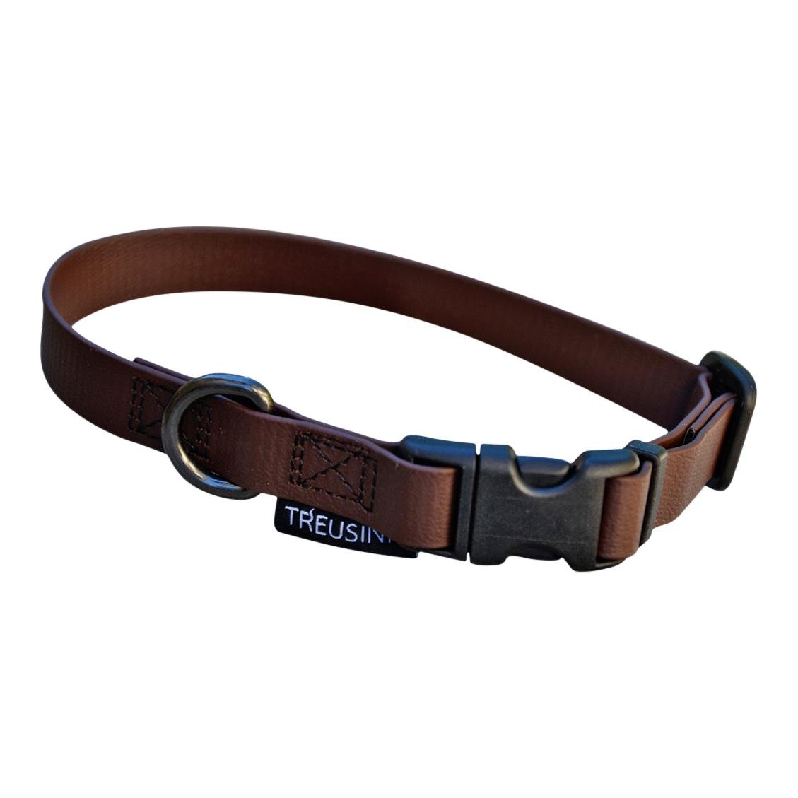 Collier pour chien Biothane STAY - brun chocolat