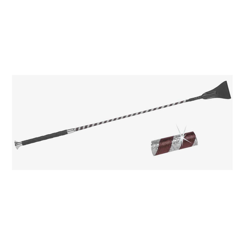 Cravache de saut Satin - Paillettes - braun