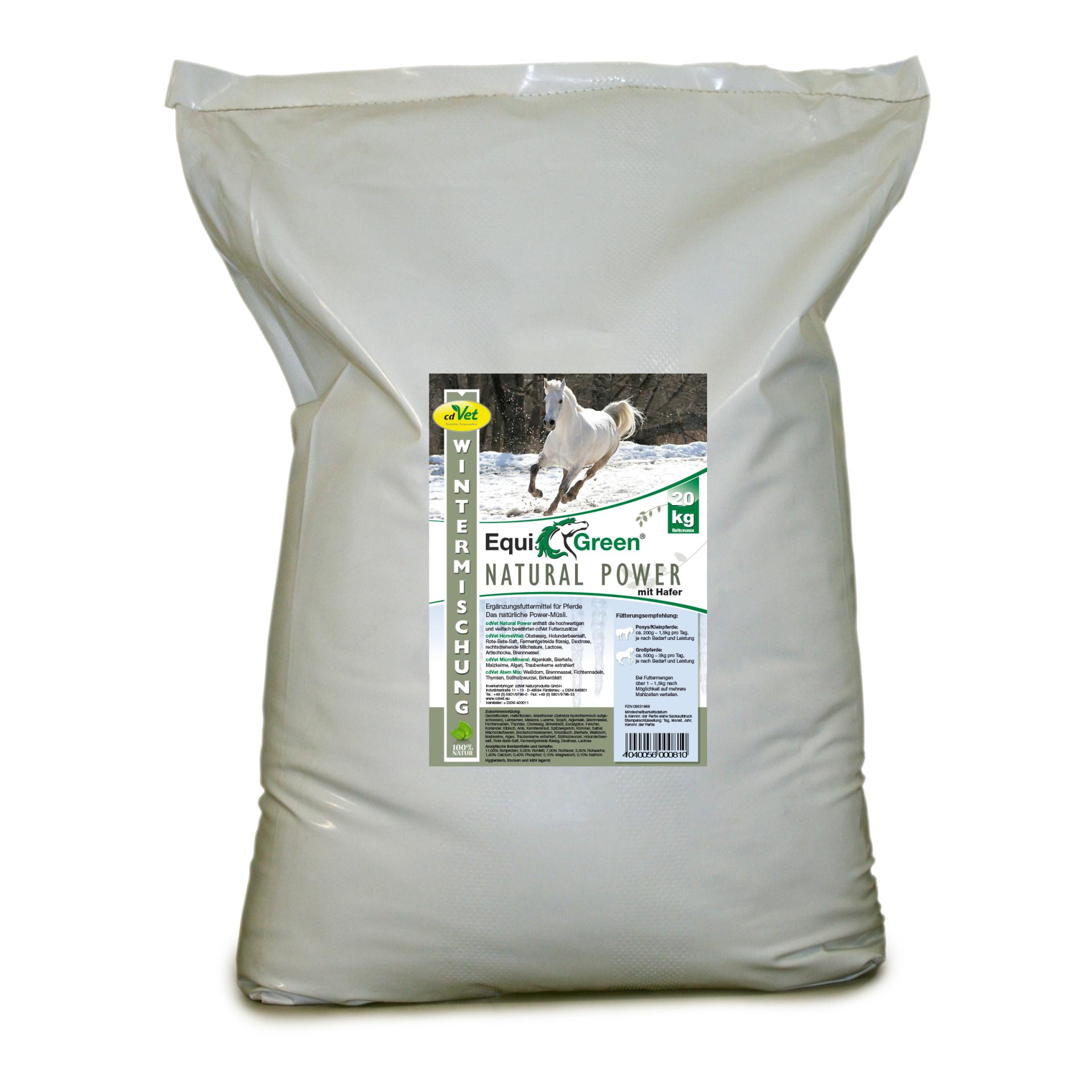 EquiGreen Natural Power mit Hafer Wintermischung
