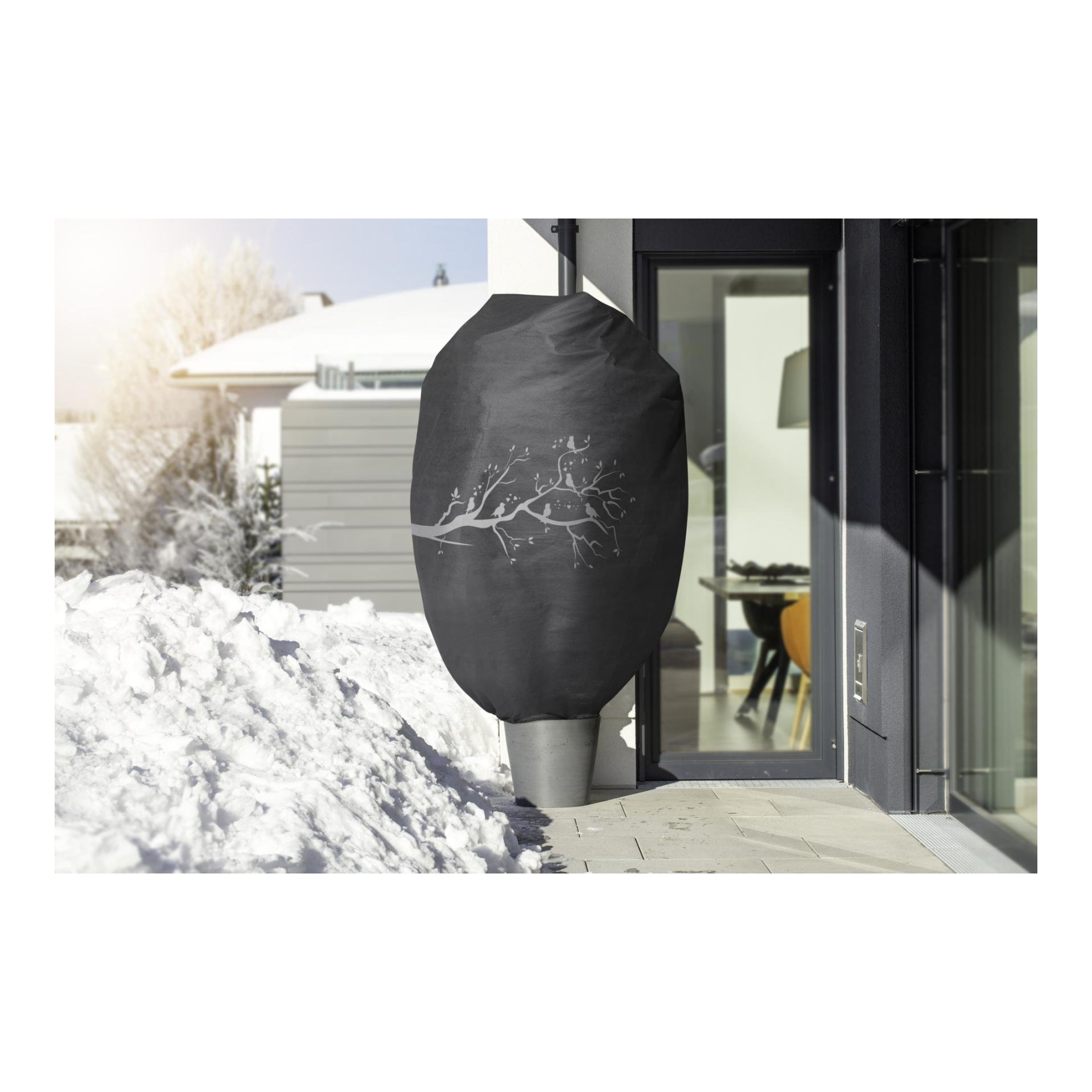 Winter-Deko-Vlieshaube PROTECT Vögel