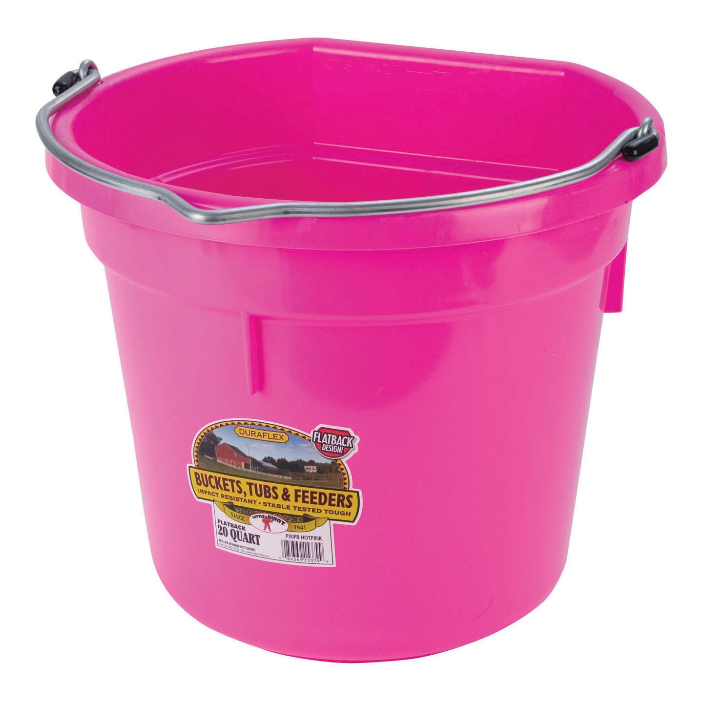 Seaux à côté plat - rose