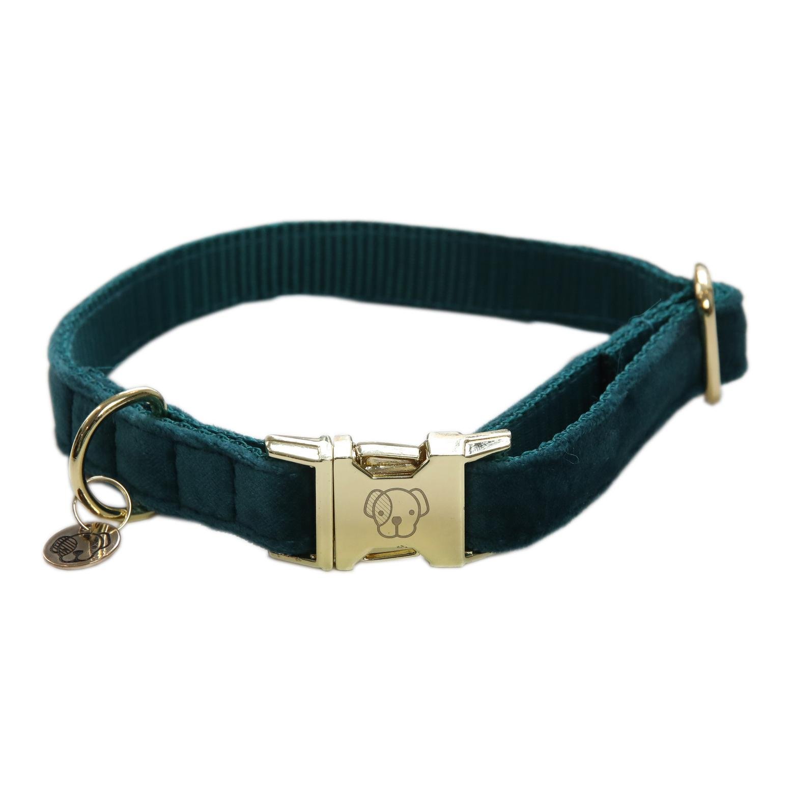 Hundehalsband Velvet - emerald