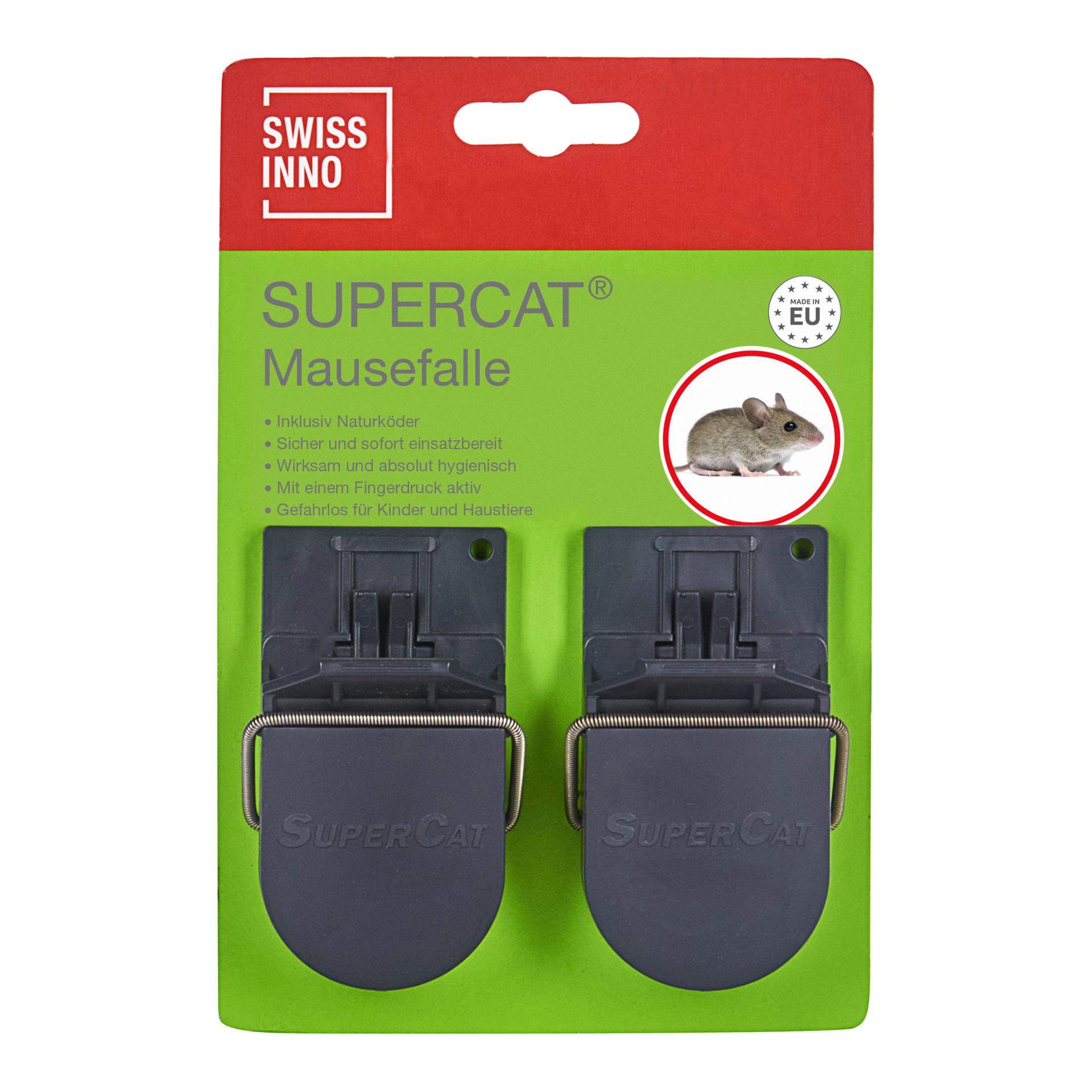 Piège à souris Supercat - 2 pièces, appât inclus