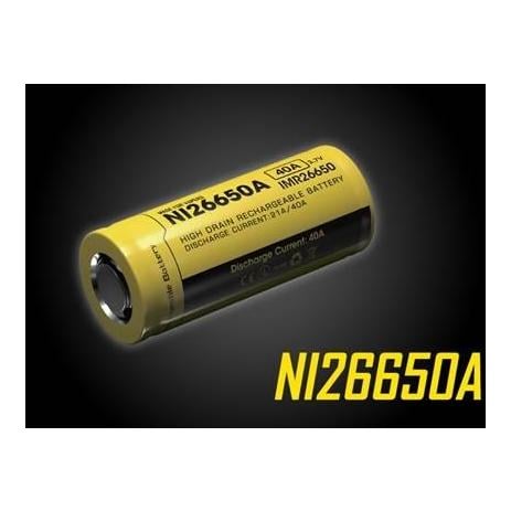 Image of Nitecore 26650 IMR Akku 4200mAh/40A - Gelb - bei Hauptner.ch