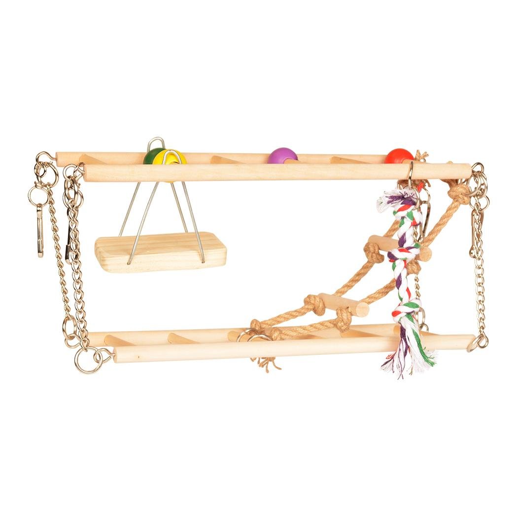 Image of Laroy DuvoPlus Hängebrücke in Holz mit Schaukel bei Hauptner.ch