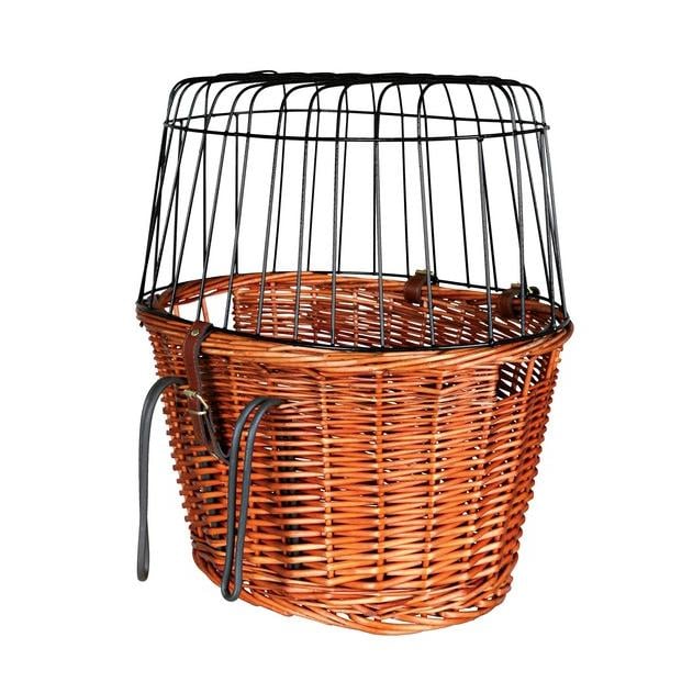 TRIXIE Panier pour vélo pour chiens avec grille 44 × 48 × 33 cm - marron