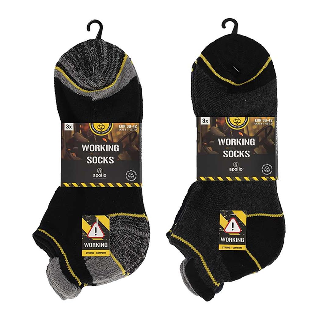 Funktionale Arbeitssocken Sneaker - 3er Pack