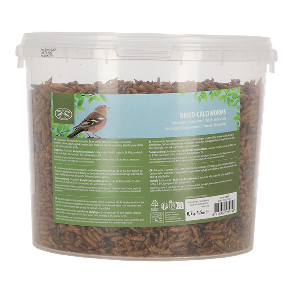 Getrocknete Kalziumwürmer