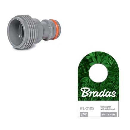 Image of Bradas WHITE LINE Adapter, 3/4" Aussen - Orange/Grau - bei Hauptner.ch