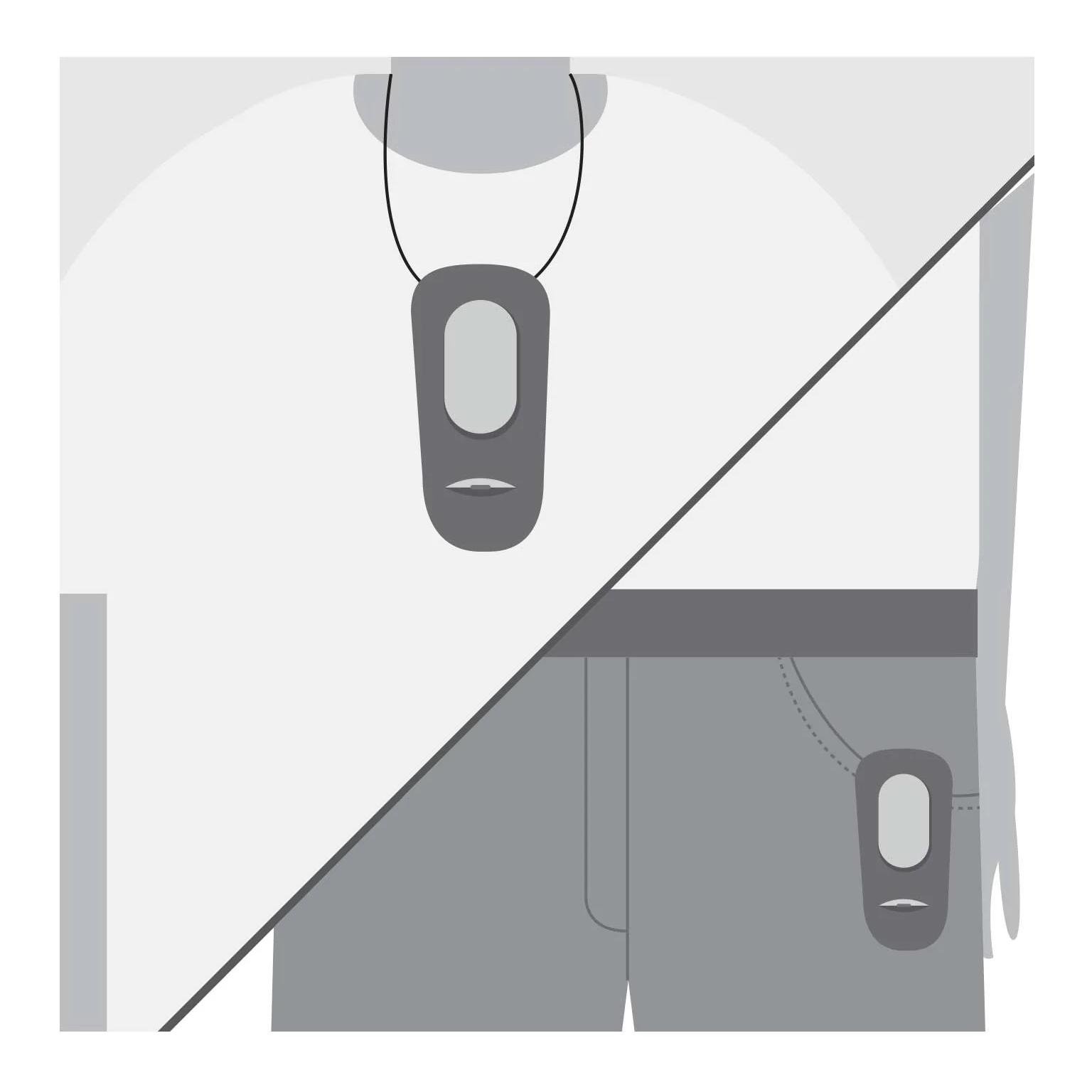 Clicker 2in1 avec lanière de cou