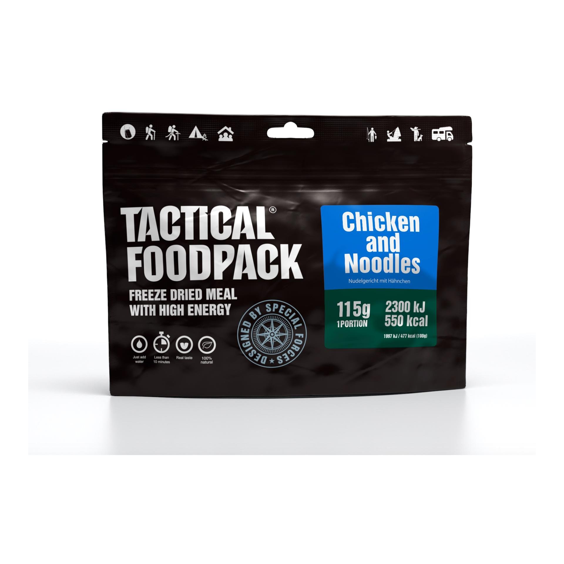 Image of Tactical Foodpack Chicken and Noodles - Schwarz - bei Hauptner.ch
