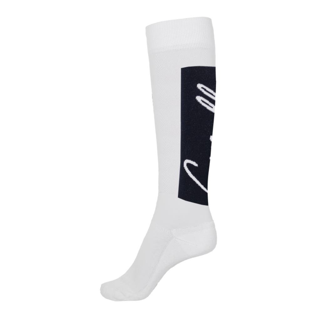 Image of Cavallo Reitsocken Slim Damen - weiss-darkblue bei Hauptner.ch