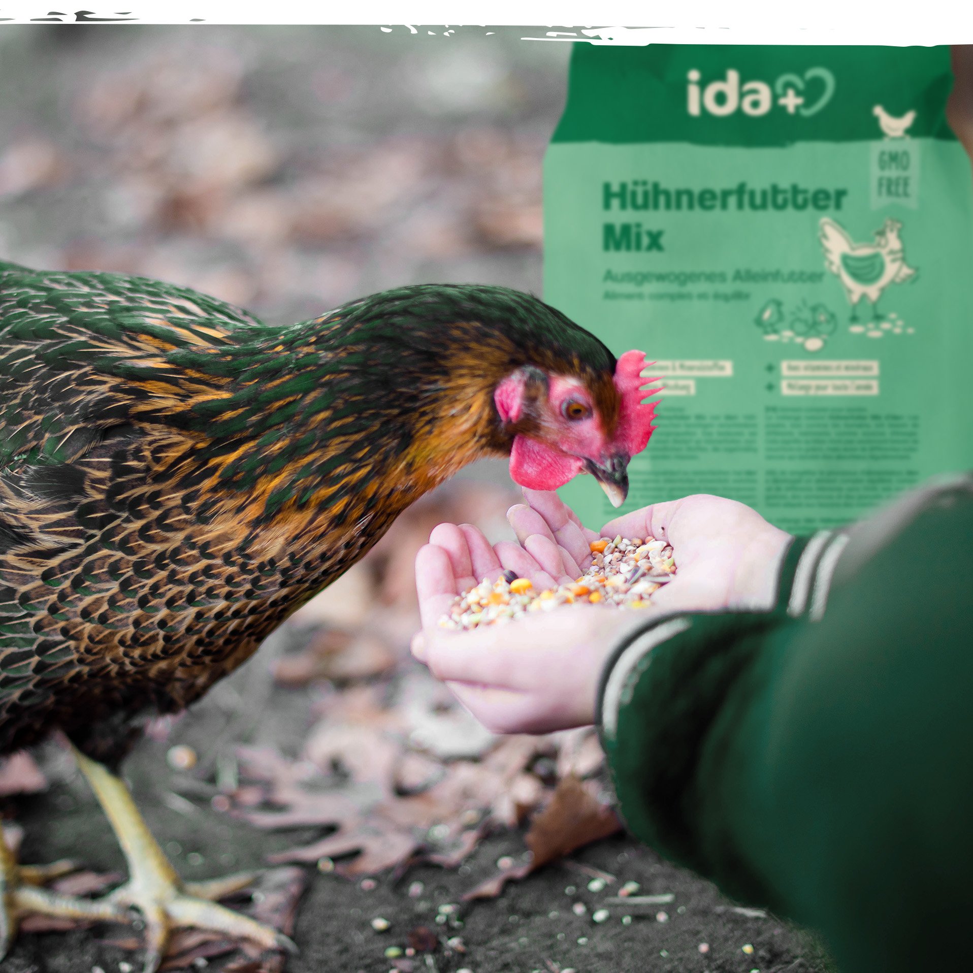 IdaPlus Mélange alimentaire pour poules - Aliment complet équilibré - Mélange pour toute l'année