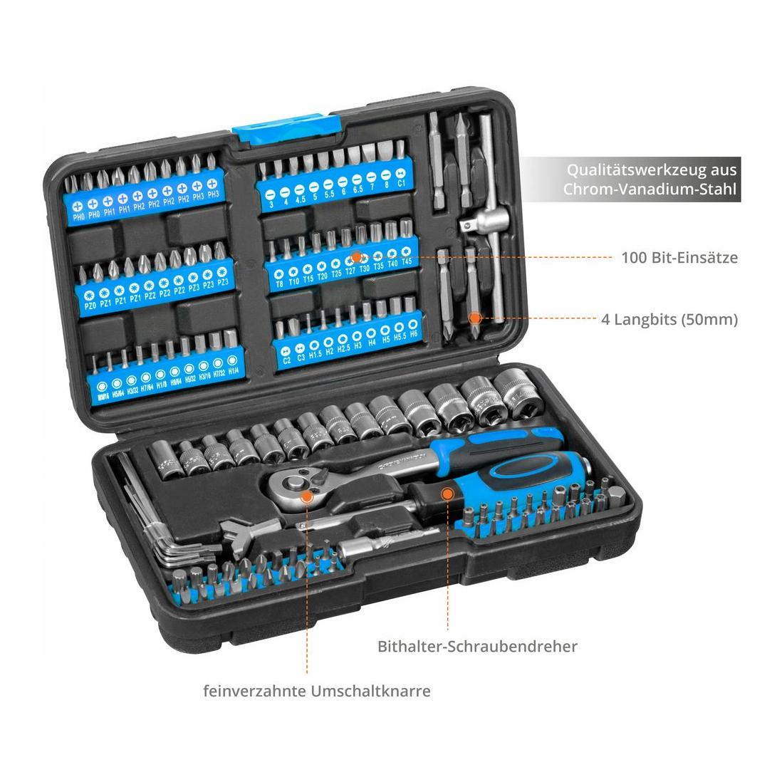 Steckschlüssel und Bitsatz GSB 130