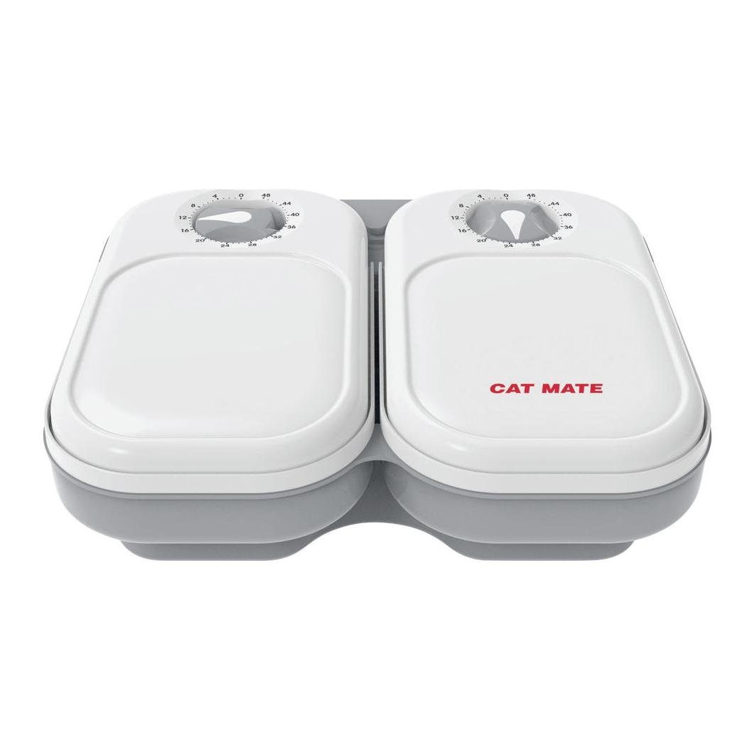 Image of Kerbl Cat Mate Futterautomat C200 - grau/weiss bei Hauptner.ch