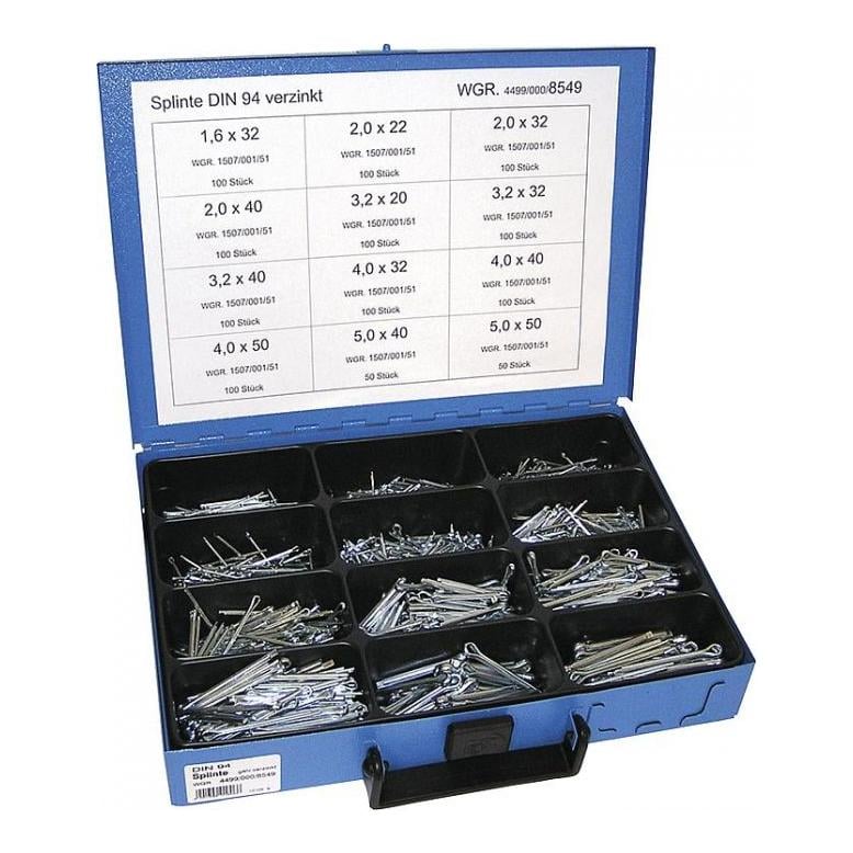 Image of Technolit Splinte 1100teilig - Silber - bei Hauptner.ch