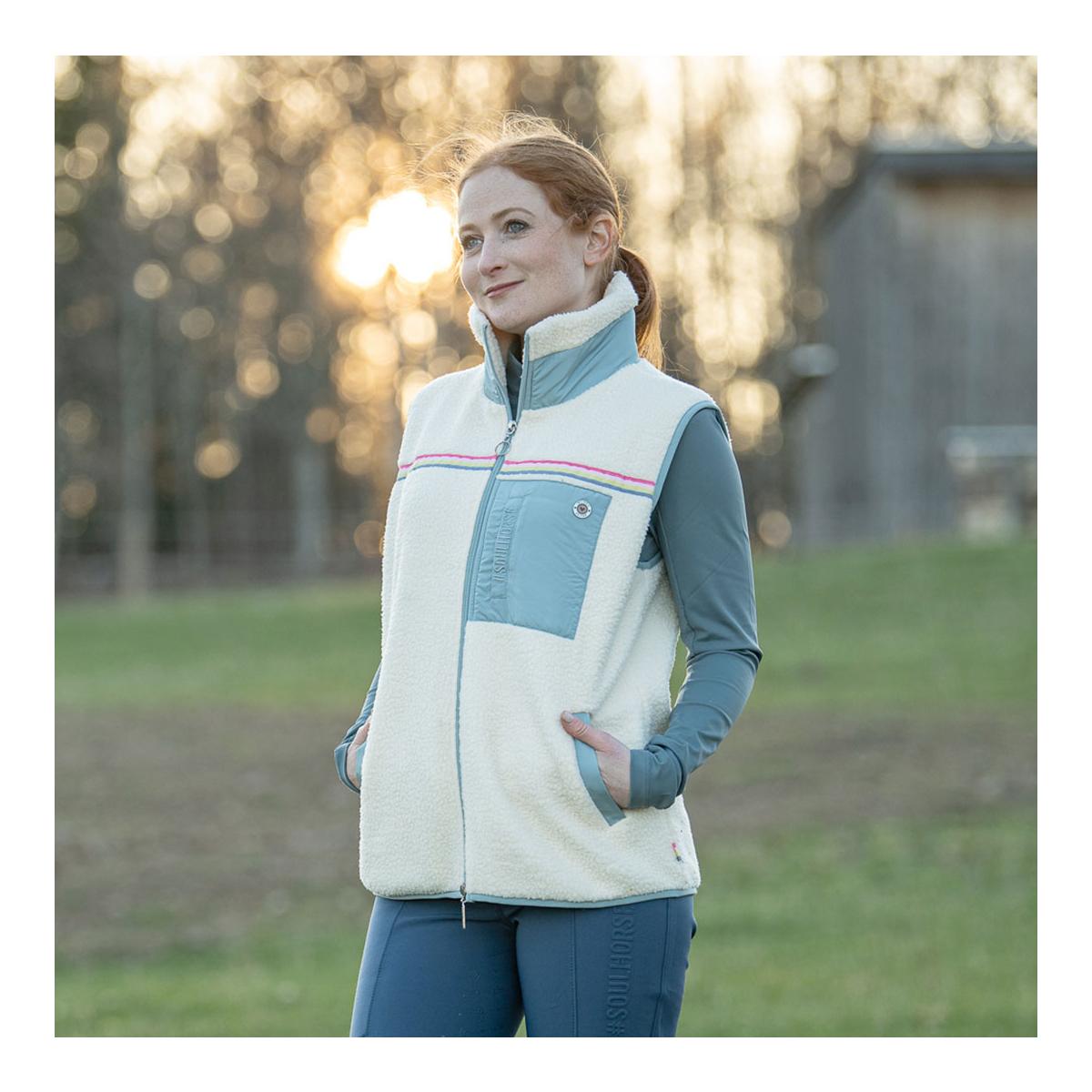 Teddyfleece Weste Rainbow Unicorn