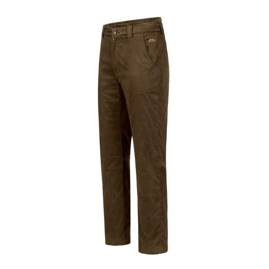 Marlon Suede Hose - Dunkelbraun