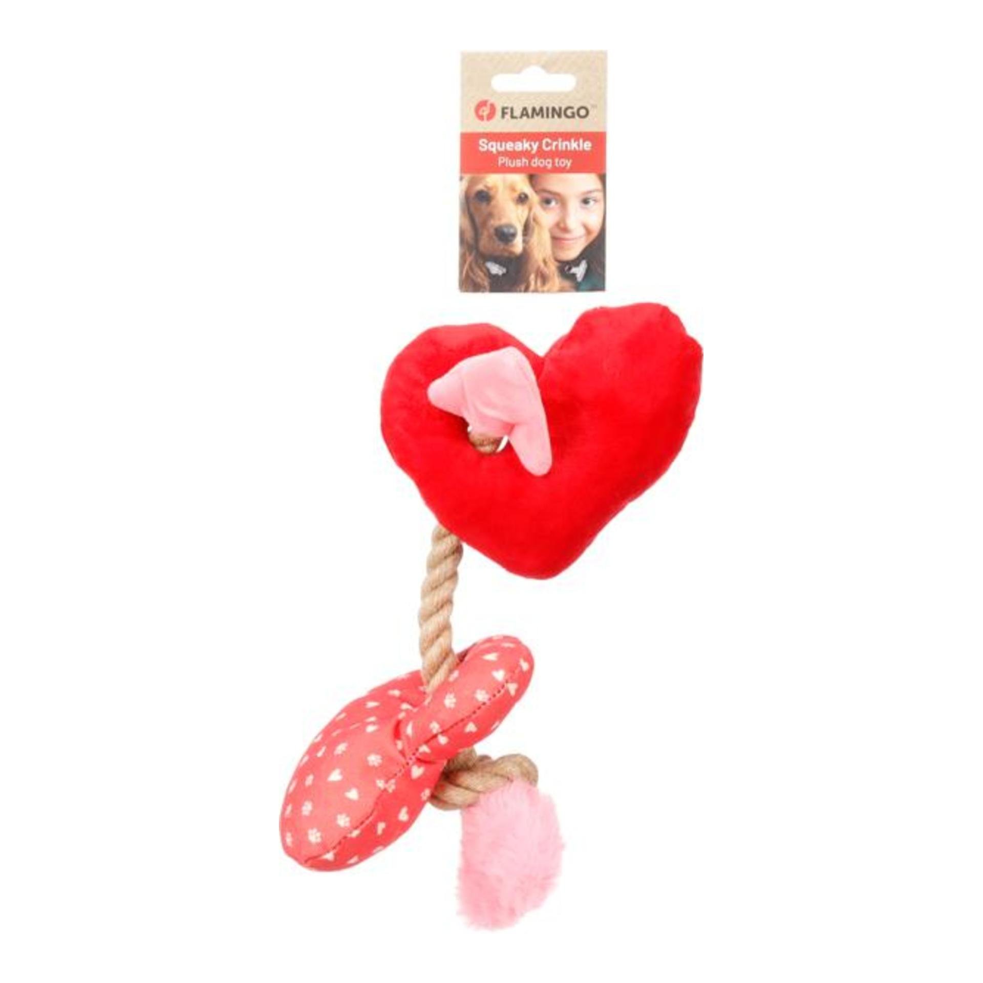 FLAMINGO Tau Spielzeug Herz Valentine