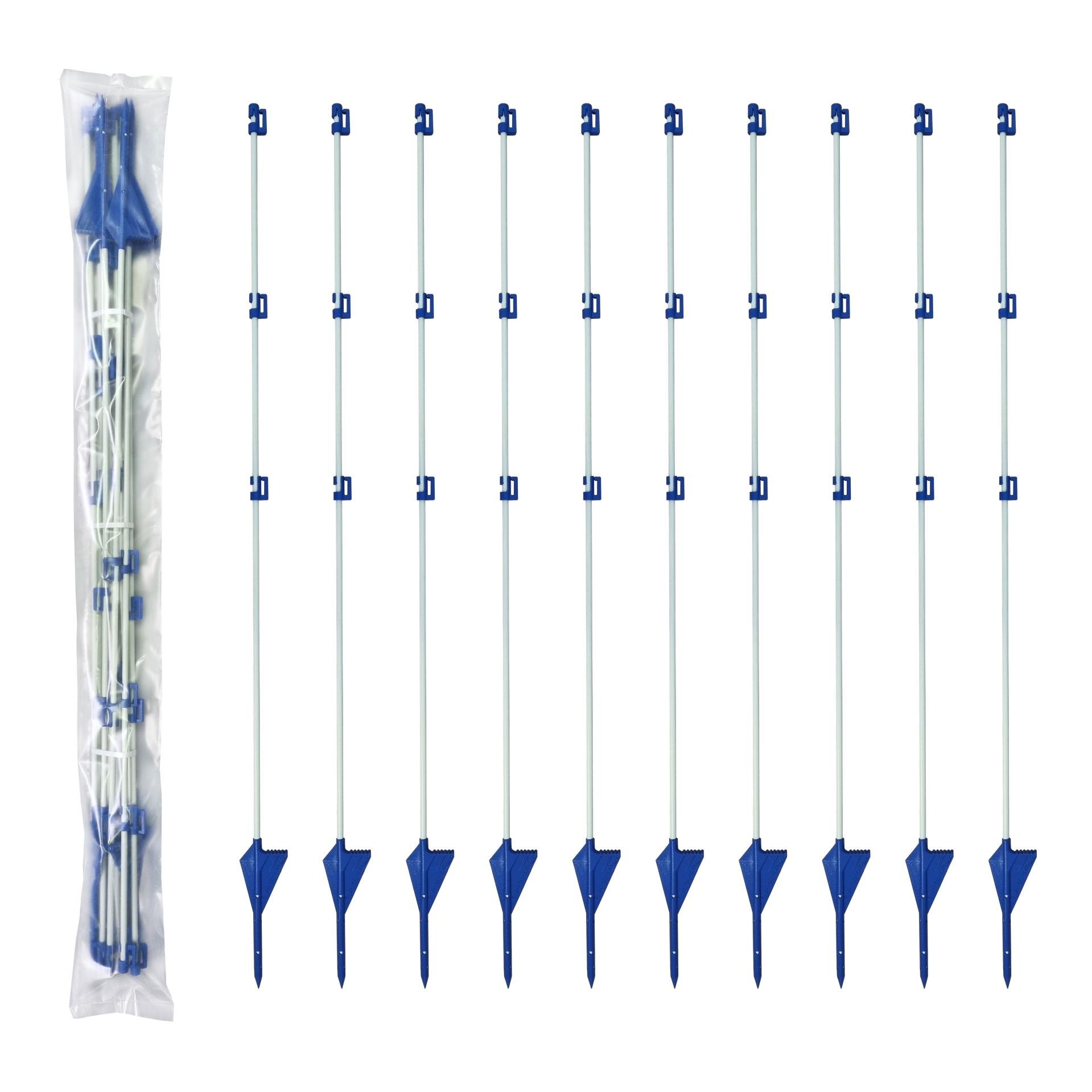 Profi-Fiberglaspfahl BLUE - 10 Stück