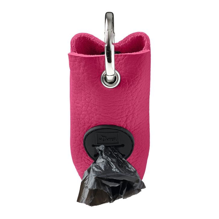 Kotbeutelspender Yuna Leder - pink