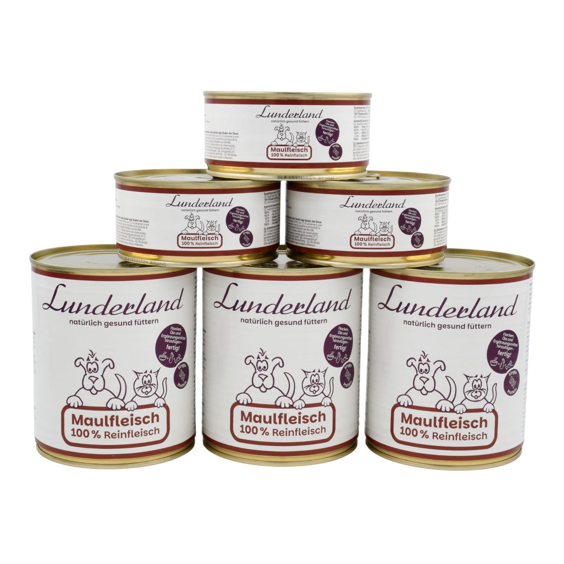 Reinfleisch-Dose Maulfleisch für Hunde und Katzen