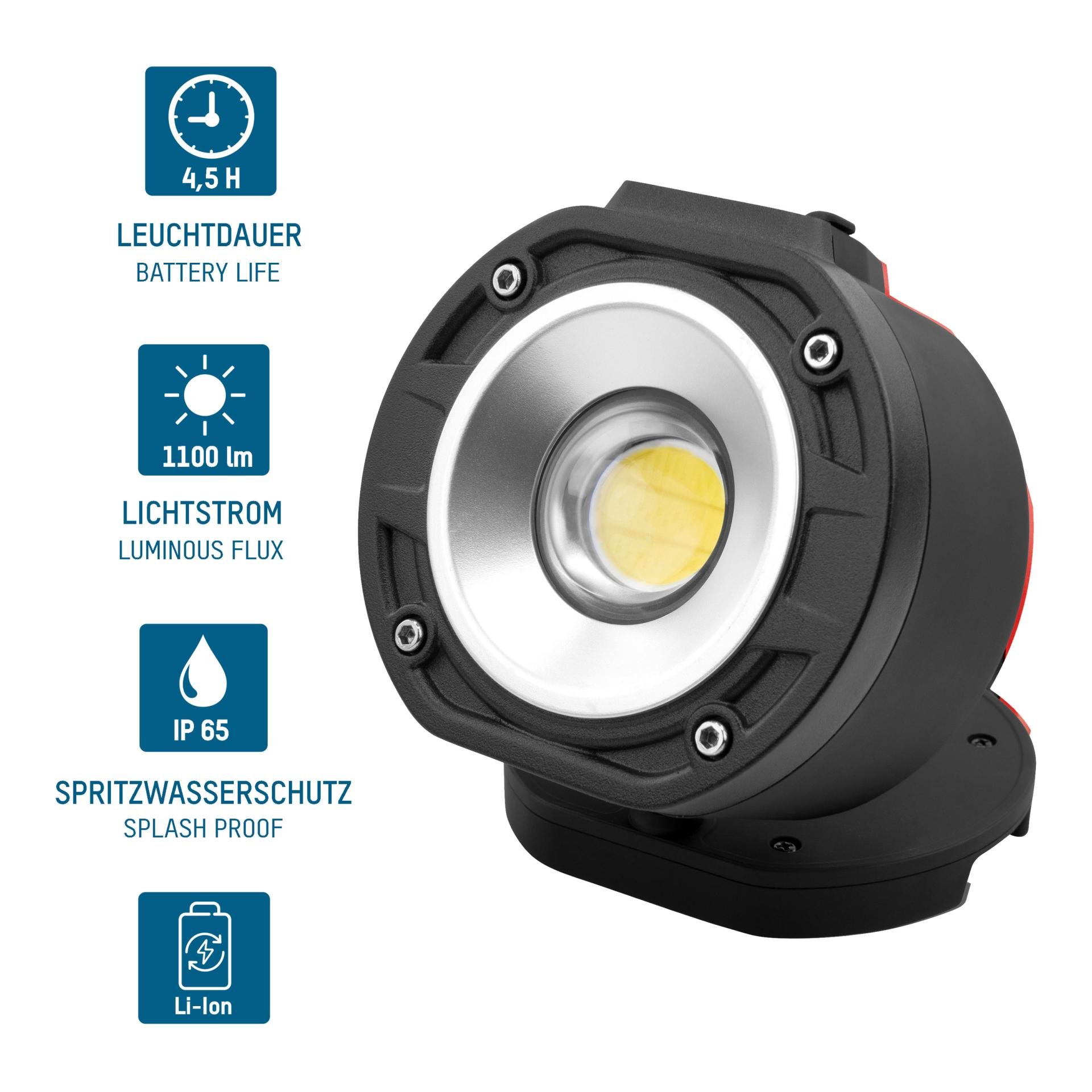 Profi-Arbeitsstrahler FL1100R, wiederaufladbar